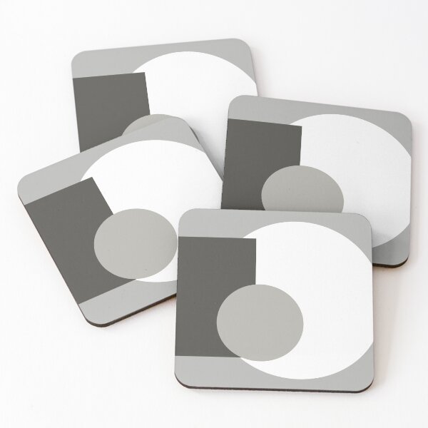 Item preview, Grey and white shapes  designed and sold by HTPOP.