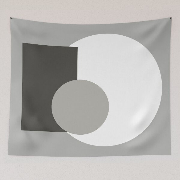 Item preview, Grey and white shapes  designed and sold by HTPOP.