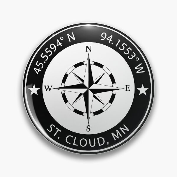 Item preview, St. Cloud, Minnesota Geographical Coordinates designed and sold by TeeOhGraphics.
