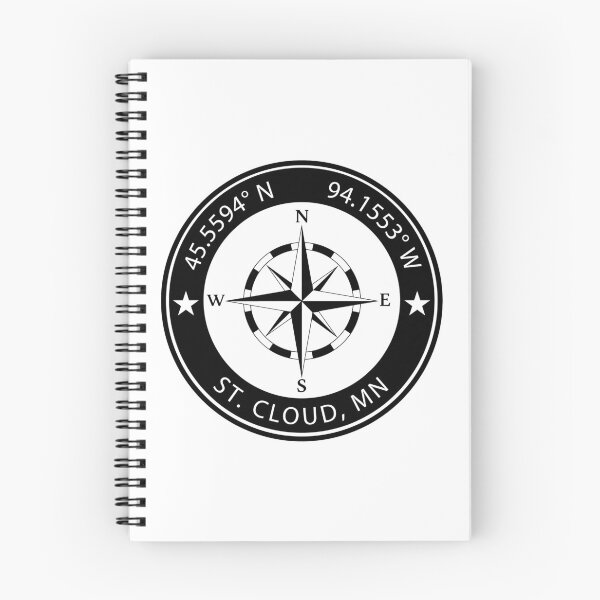 Item preview, St. Cloud, Minnesota Geographical Coordinates designed and sold by TeeOhGraphics.