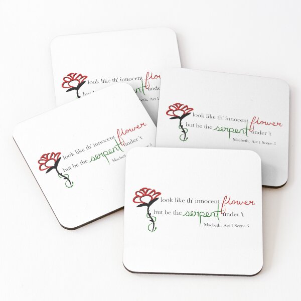 Item preview, Look like th' innocent flower, but be the serpent under 't Shakespeare Calligraphy designed and sold by skylarkdesigns.