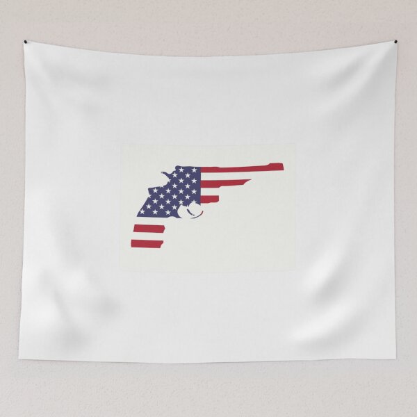 Aperçu de l'œuvre Colt - US Flag - american patriotism weapon créée et vendue par saposzer.