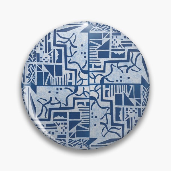 Item preview, Blue Tile Print designed and sold by -Patternation-.