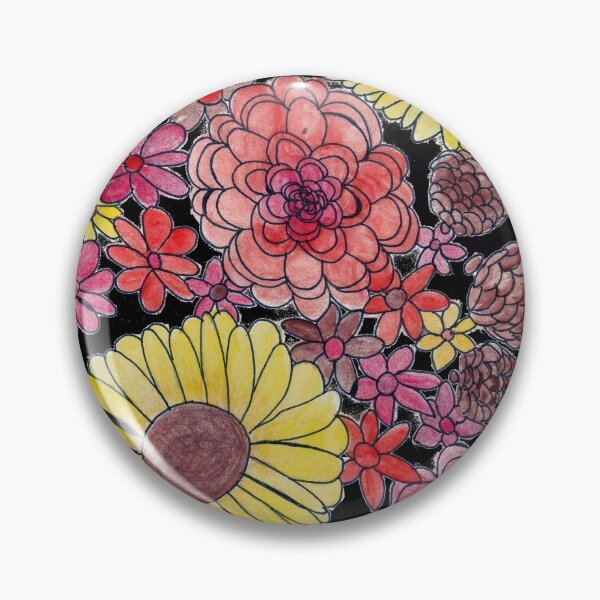 Item preview, Fall Flowers (black background) designed and sold by k.d schubach.