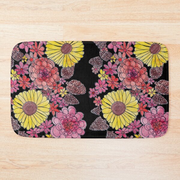 Item preview, Fall Flowers (black background) designed and sold by k.d schubach.