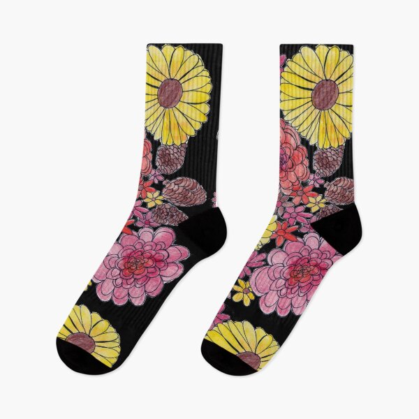Item preview, Fall Flowers (black background) designed and sold by k.d schubach.
