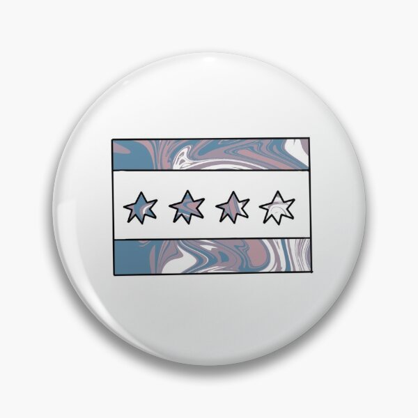 Item preview, Marble Chicago Flag designed and sold by Lily Falberg.