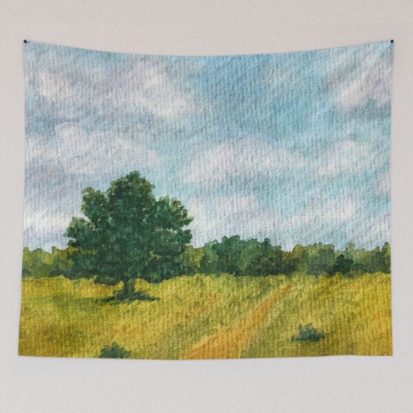 Item preview, Summer Field Stroll Watercolor designed and sold by JHermanRussell.