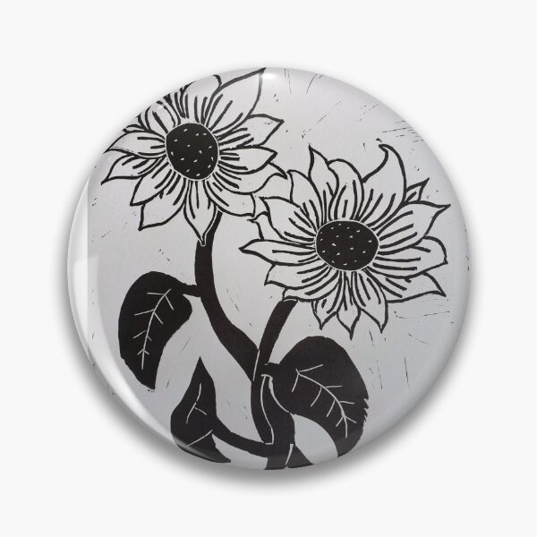 Item preview, Sunflower Linoleum Block Print  designed and sold by BritW1509.