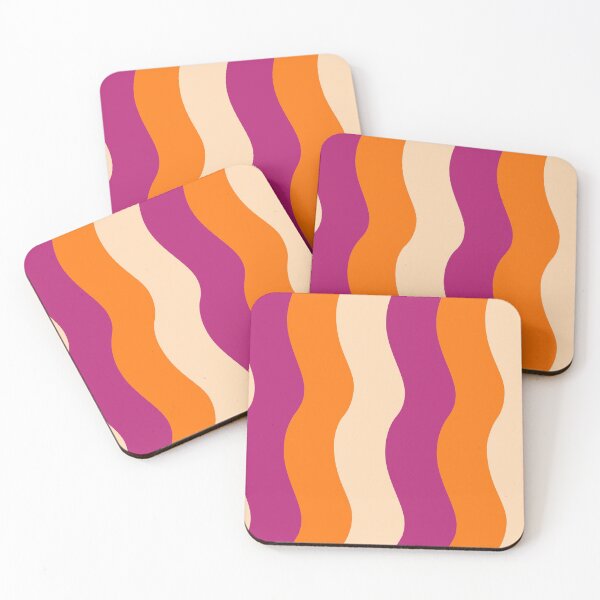 Item preview, pink groovy retro wave pattern designed and sold by prismatic paper co.