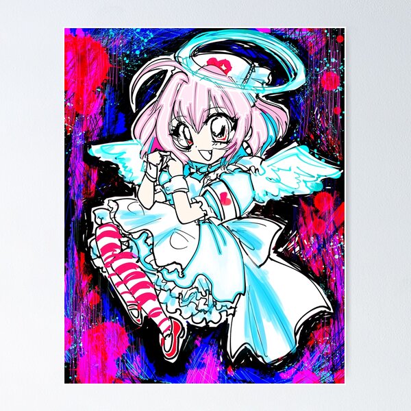 Menhera Kurumi-chyperactive idol girl with a cute chibi cat persona, on a  Neo Venus Ark adventure Art Board Print for Sale by ManaliTen