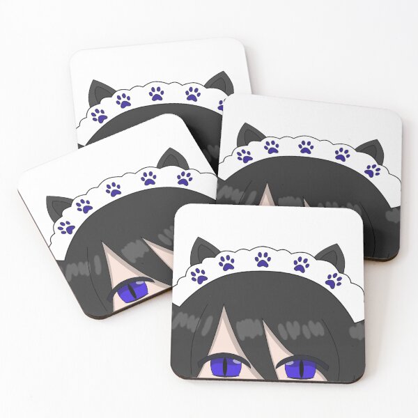 Item preview, Neko Maid Peeker | Café Clicker designed and sold by mangaBear.