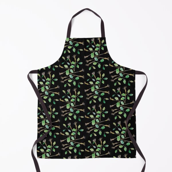 Item preview, Hops and Wheat (black background) designed and sold by k.d schubach.