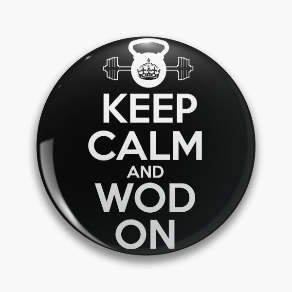 Item preview, Keep calm and WOD on Fitness Funny Mens Women Unisex Gifts Present Functional Fitness Gym Power Lifter Fit WOD designed and sold by Talia  Jones.