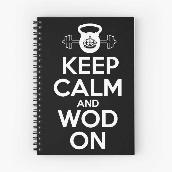 Item preview, Keep calm and WOD on Fitness Funny Mens Women Unisex Gifts Present Functional Fitness Gym Power Lifter Fit WOD designed and sold by Talia  Jones.