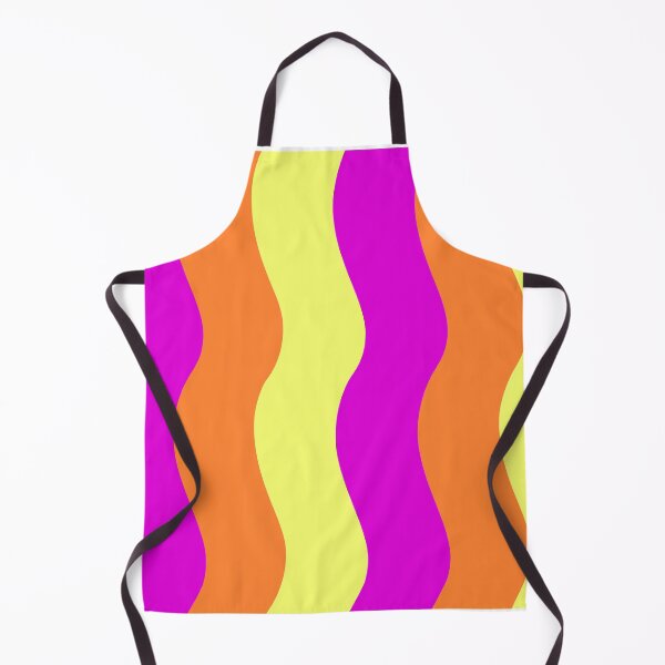Item preview, pink orange yellow groovy retro wave pattern designed and sold by prismatic paper co.
