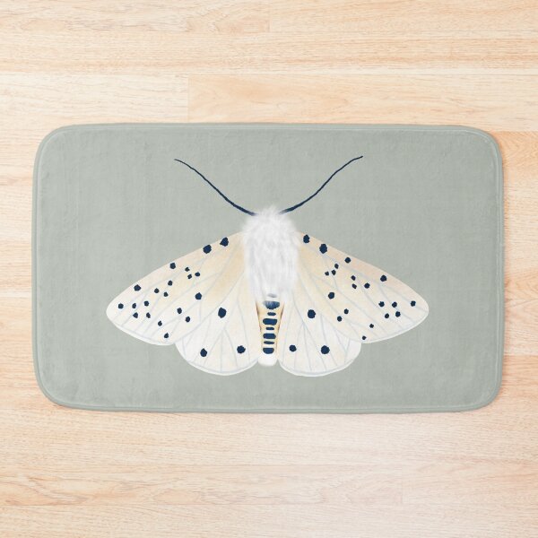Item preview, White Ermine Moth, Insect, Fluffy, Black and White designed and sold by ChloesNook.