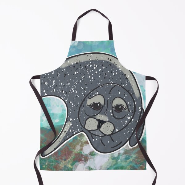 Item preview, Harbor Seal Underwater - Digital Painting designed and sold by bellamousse design co.