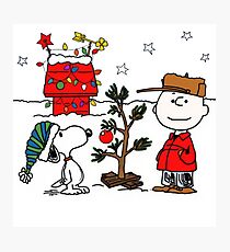 Snoopy and Charlie Brown Photographic Print