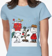 Snoopy and Charlie Brown Women's Fitted T-Shirt