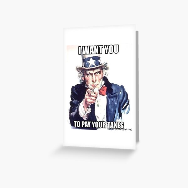 Uncle sam meme Greeting Card by saposzer