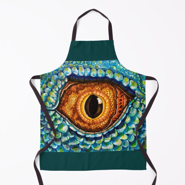 Item preview, Orange Eye Turquoise Dragon designed and sold by Lynn Harriet.