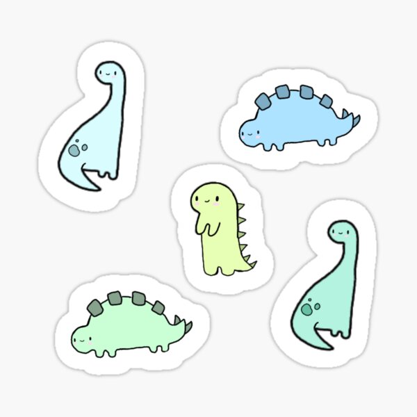 Dinosaurs Pack  Sticker for Sale by ThreeNomads6  Cute doodles drawings,  Childrens stickers, Dinosaur stickers