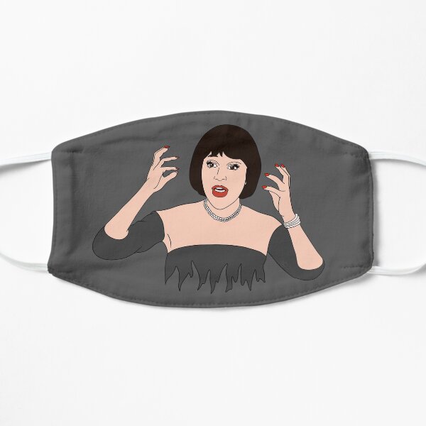 Mrs White in Flames Flat Mask