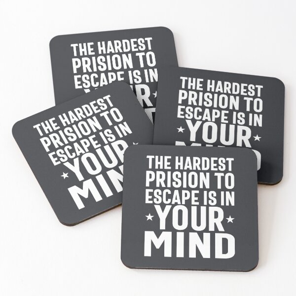 Item preview, The Hardest Prision To Escape Is In Your Mind - Motivational Quotes Gift designed and sold by cidolopez.