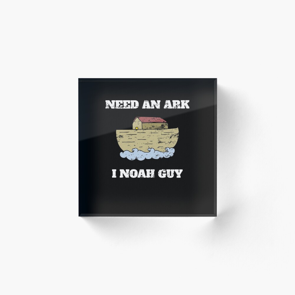 Funny Need an ark i noah guy Retro Vintage Art Board Print