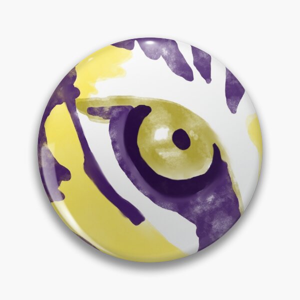 Item preview, Purple and gold watercolor Tiger artwork designed and sold by Artbysherilong.