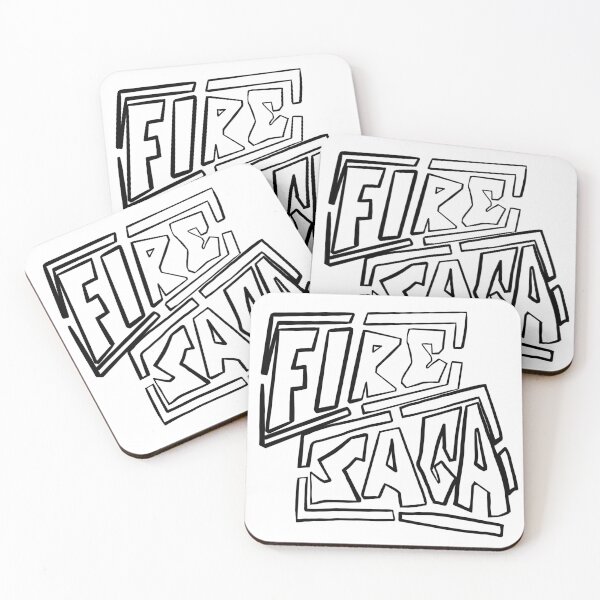 Item preview, Fire Saga logo - Black outline - Eurovision Song Contest designed and sold by peterdrawings.