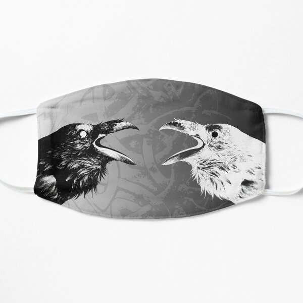 Huginn and Muninn (Thought and Memory) Flat Mask