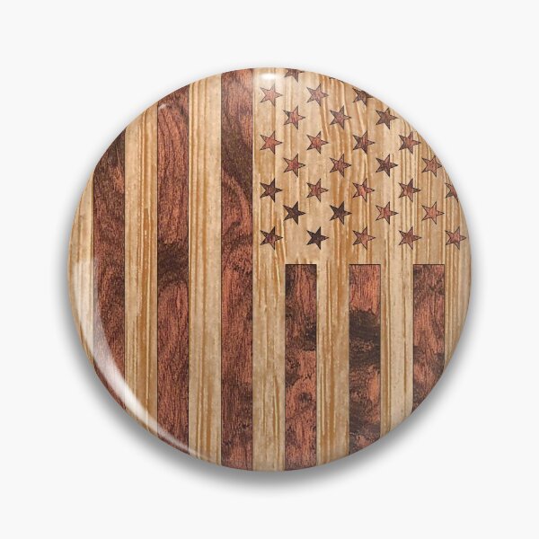 Item preview, US Flag Digital Wood Veneer Print designed and sold by Garaga.