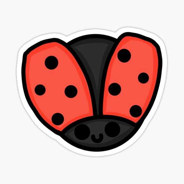 Flying Ladybug Sticker