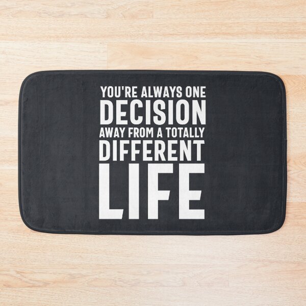 Item preview, You're Always One Decision Away From a Totally Different Life - Motivational Quotes Gift designed and sold by cidolopez.