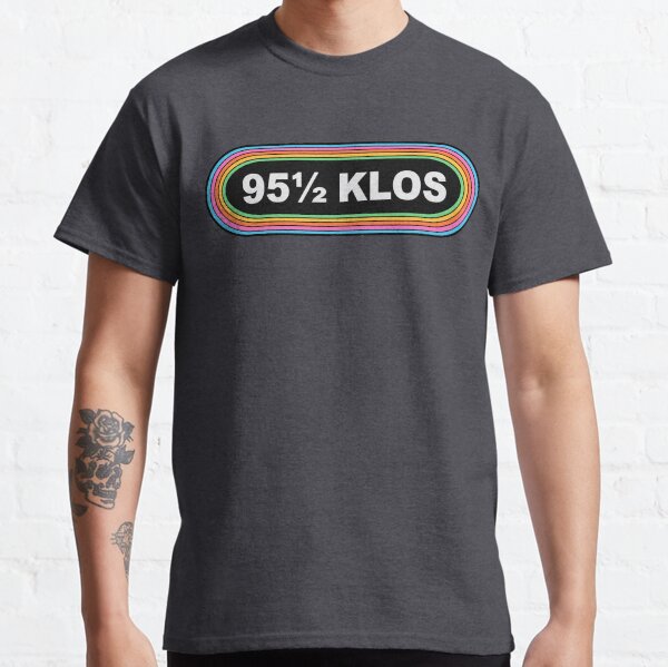 95.5 KLOS California Rock Metal Radio Station Logo Classic T-Shirt