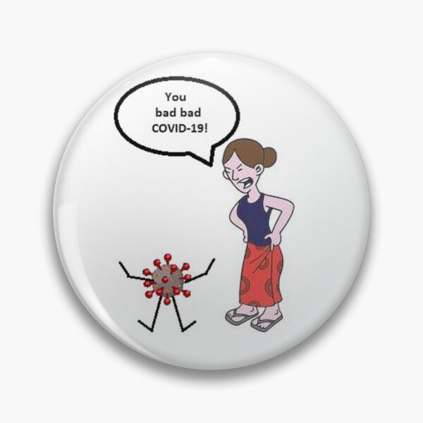 Item preview, You bad bad covid-19! designed and sold by dirvenelise.