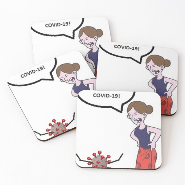 Item preview, You bad bad covid-19! designed and sold by dirvenelise.