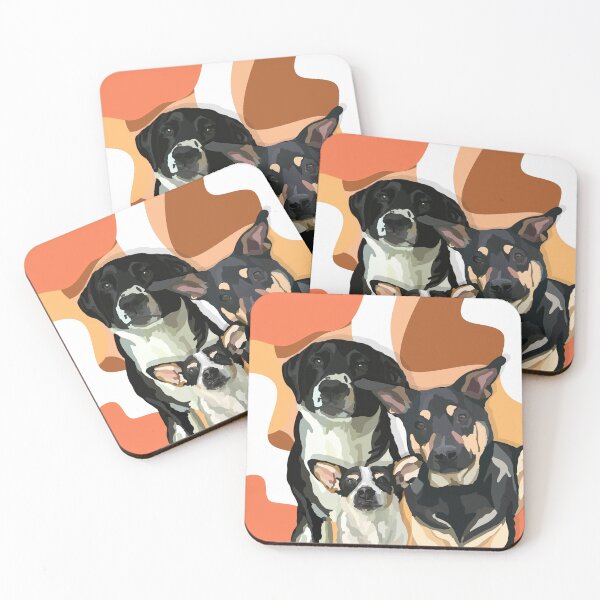 Item preview, Henry, Harley and Rambler Portrait-desert tones designed and sold by Caitlin Godwin.