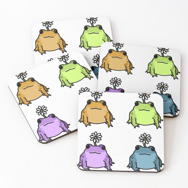 Item preview, Daisy Frog Sticker Pack designed and sold by melouker.