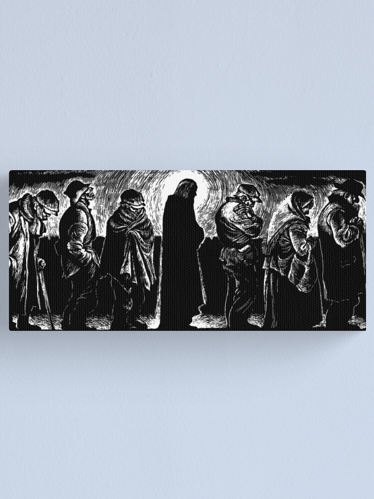 Alternate view of Jesus of the Breadlines Canvas Print