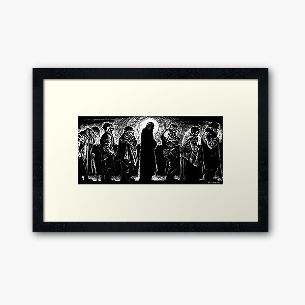 Jesus of the Breadlines Framed Art Print