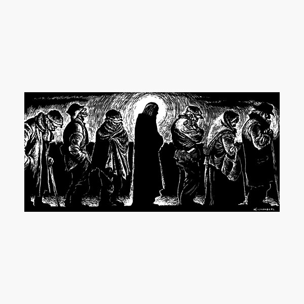 Jesus of the Breadlines Photographic Print