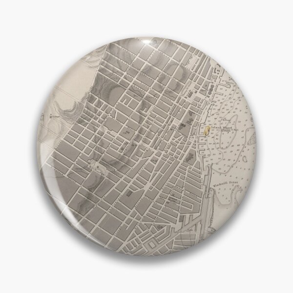 Item preview, Vintage Map of Montreal Harbor (1860) designed and sold by BravuraMedia.