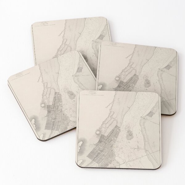 Item preview, Vintage Map of Montreal Harbor (1860) designed and sold by BravuraMedia.