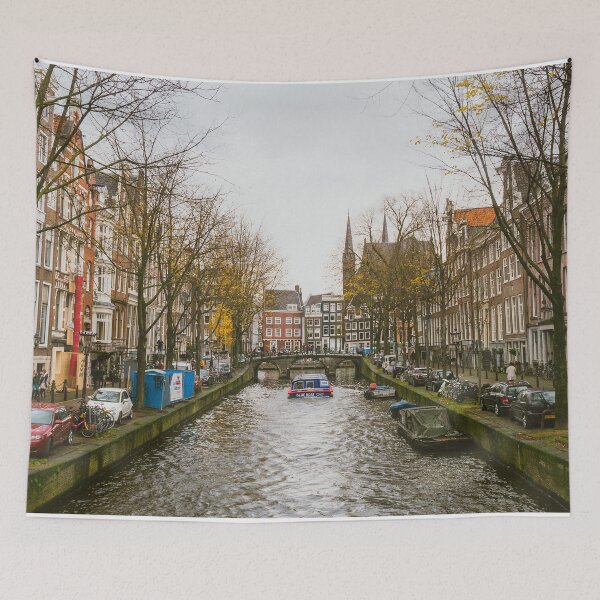 Item preview, Colorful Amsterdam Townhouses and Canal  designed and sold by Rebecca Li.