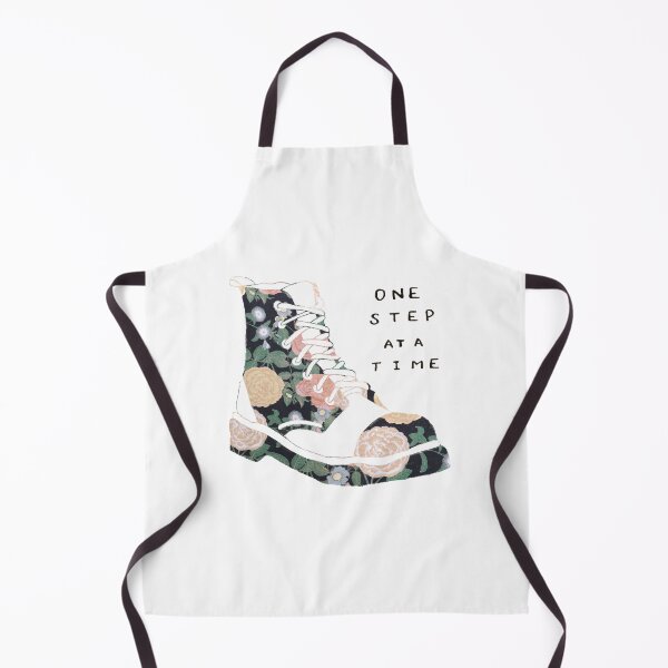 Item preview, One Step At A Time Inspirational Quote Floral designed and sold by faithful-ink.