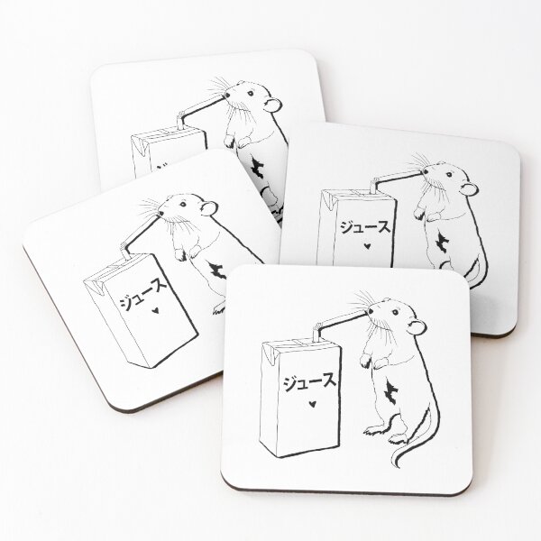 Item preview, Cute mouse with a juicebox designed and sold by BoredFly.