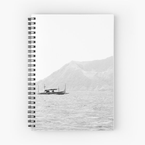 Item preview, Taal Volcano and Outrigger, Black and White designed and sold by mhailittlearts.